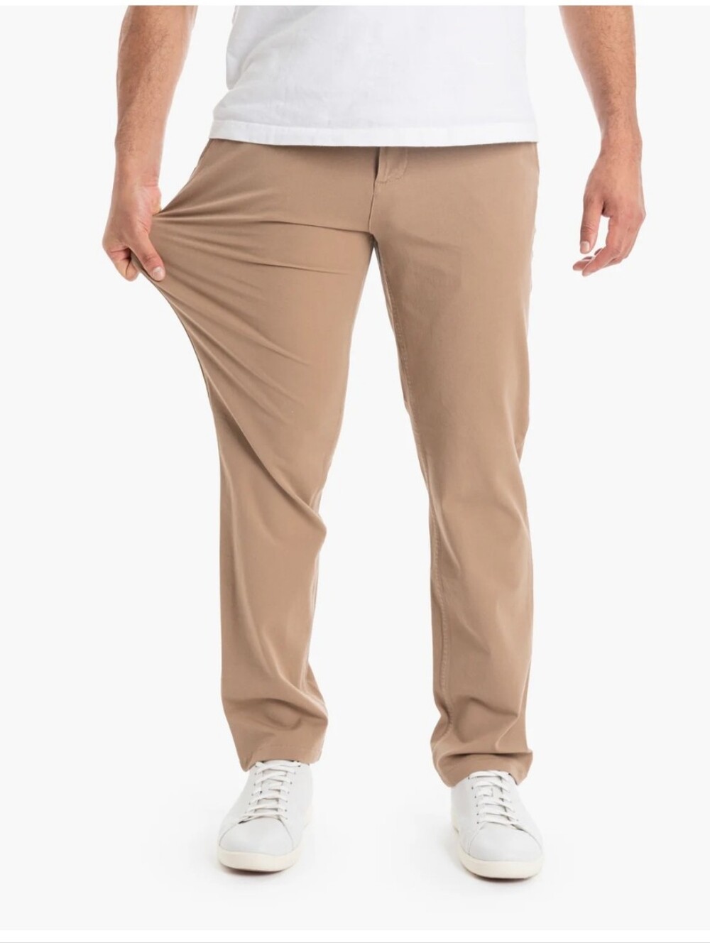 Mugsy BELMONTS CASUAL Classic Chinos Men's 40X34 In Camel Stretch